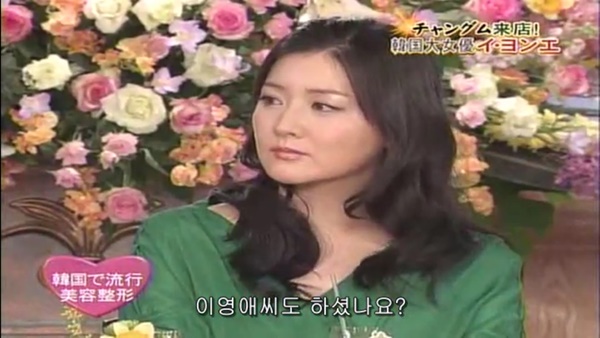 하셨죠? 일본 예능에서'성형' 질문 받자 이영애가 보인 반응